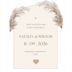 Tablica powitalna weselna...