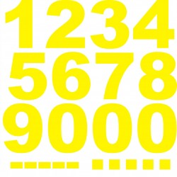 Naklejki cyfry 15 cm ORACAL...