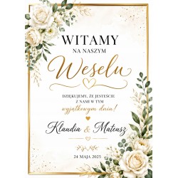 Tablica powitalna weselna...