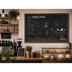 TABLICA MENU KAWA & HERBATA...