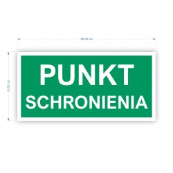 TABLICZKA PUNKT SCHRONIENIA...