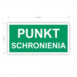 TABLICZKA PUNKT SCHRONIENIA...