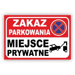 ZNAK ZAKAZ PARKOWANIA...