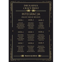 Tablica Plan stołów 50x70...