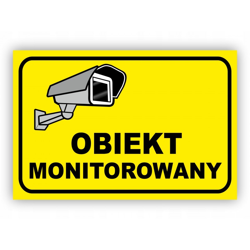 TABLICZKA TEREN OBIEKT MONITOROWANY PCV 30x20